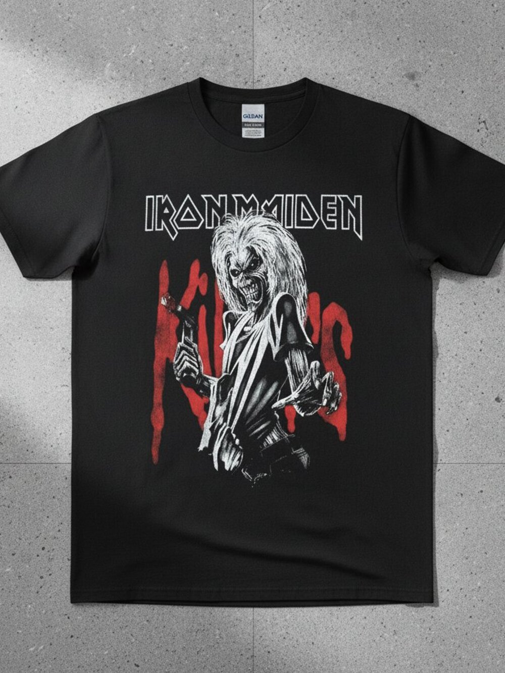 Iron Maiden Eddie Graphic Shirt, Vintage Heavy Metal Band Tee, Classic Rock
